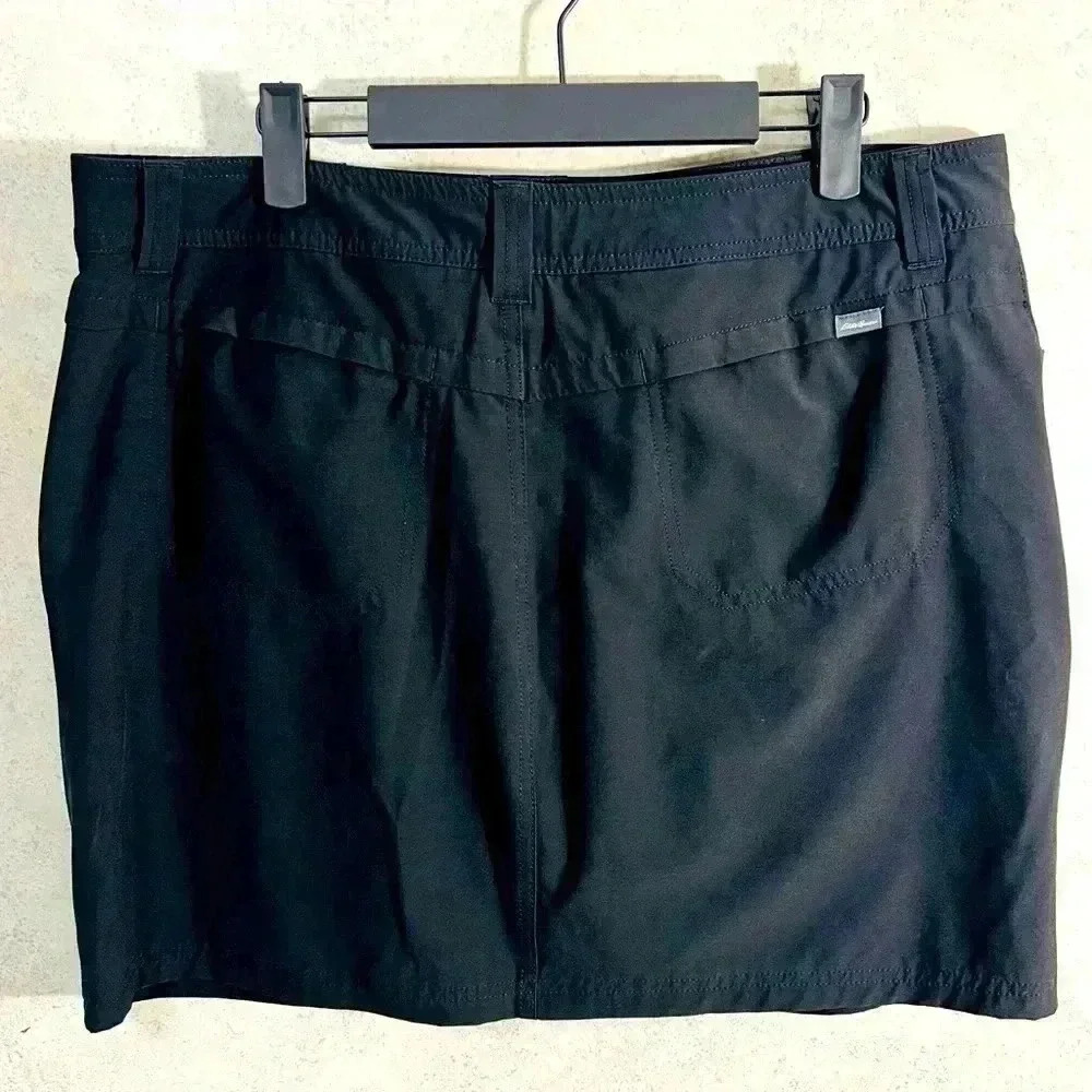 EDDIE BAUER14 WOMENS BLACK PICKEBALL TENNIS GOLF ATHLETIC POCKETS STRETCH SKORT - Picture 6 of 8